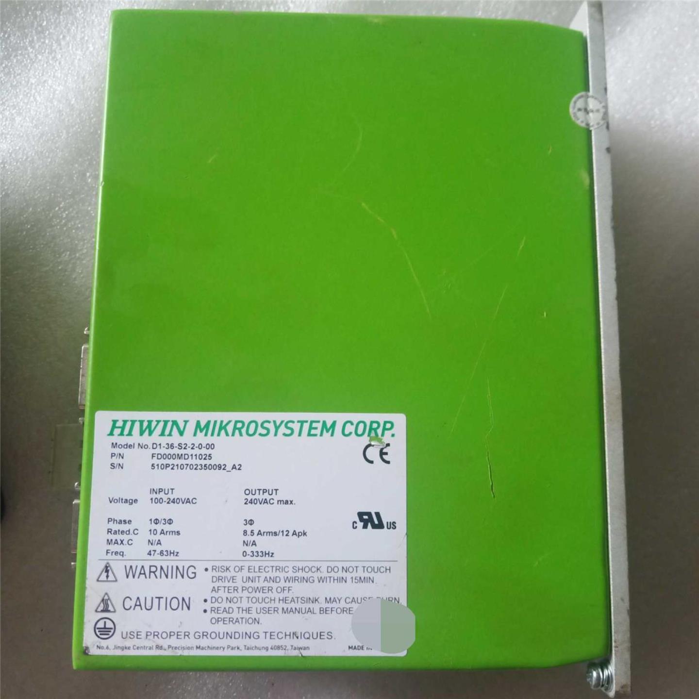 上银转台DD马达 控制器是D1-36-S2-2-0-00询价