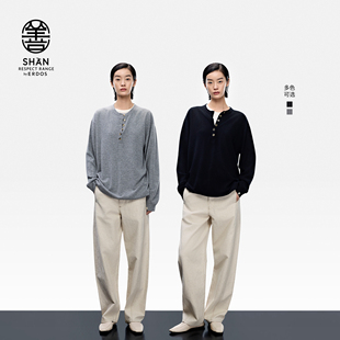 饰针织羊绒衫 ERDOS 宽松休闲装 25年秋冬新品 100%纯羊绒圆领女套衫