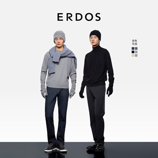 可触屏保暖户外运动针织手套 羊绒手套25年秋冬新品 ERDOS 男装