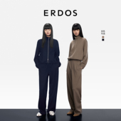 休闲直筒长裤 精纺羊绒女裤 头等舱精密针织 25年秋冬新品 ERDOS