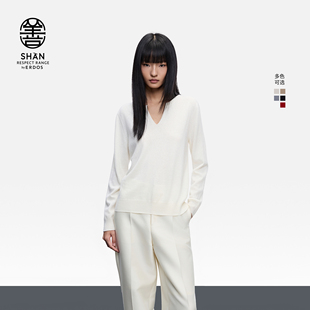 善系列 25年秋冬新品 ERDOS 初绒圆领羊绒衫 剪刀领针织衫 女装