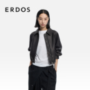 ERDOS 机车风nappa软羊皮皮衣 微廓型女士皮外套2026年早春新品
