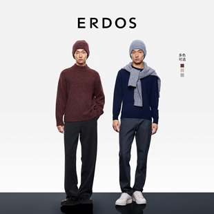 保暖花纱时尚 圆顶羊绒帽25年秋冬新品 针织毛线帽 男装 ERDOS