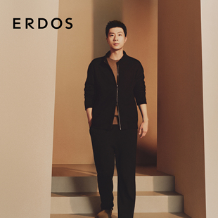 马龙同款 半高领羊绒开衫 头等舱系列 男装 25年秋冬新品 ERDOS