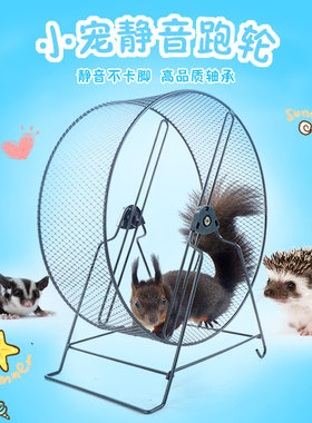 蜜袋鼯土拨鼠龙猫不卡脚金属跑轮