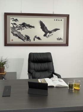 芜湖铁画松鹰图雄鹰展翅董事长办公室公司乔迁开业礼品合肥实体店