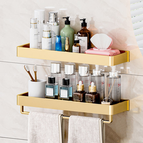 阳极氧化置物架锦勒免打孔不生锈