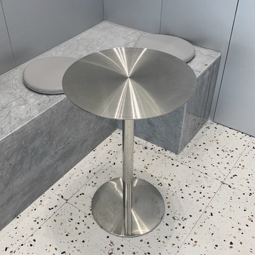 厂家直销连锁餐椅店不锈钢小圆桌