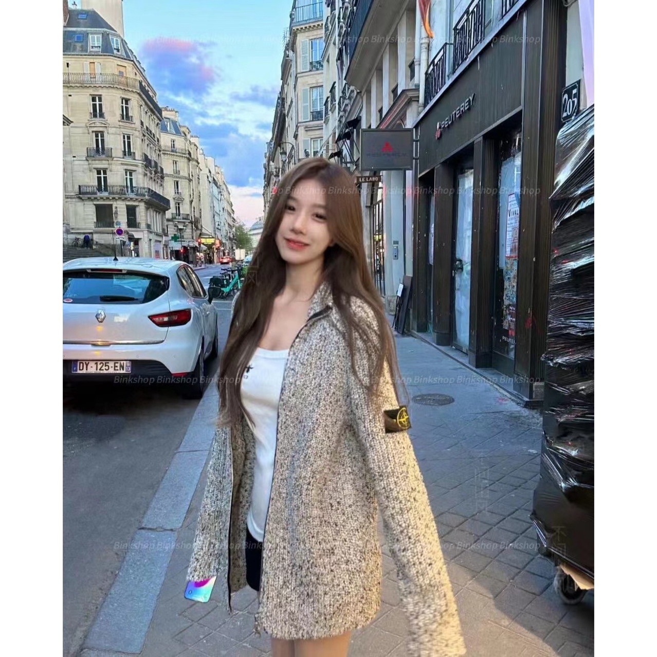 2025西太后土星韩国首发!SS秋季刺绣袖标针织衫潮牌宽松重磅中长