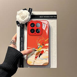 一棒乾坤 适用于小米15手机壳vivox200pro玻璃壳oppofindx8国风新中式红米reno13高级感iqoo12pro男女新款