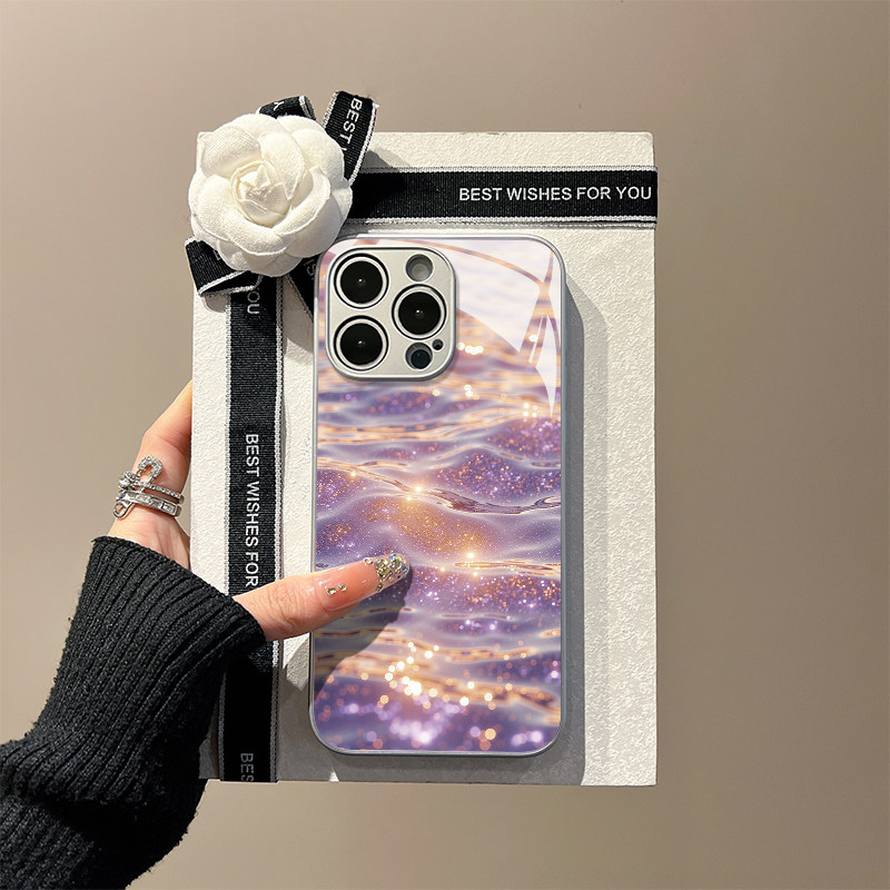 适用苹果华为小米新款个性玻璃壳