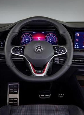 德国大众原装 高尔夫GTI 方向盘标 八代GTI 红色字 方向盘标