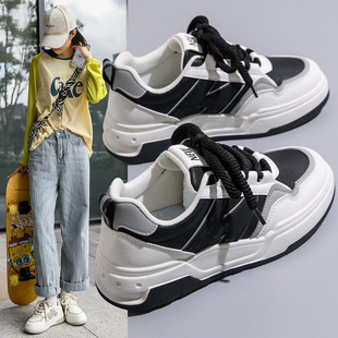 小白鞋 百搭小众情侣老爹鞋 2025新款 透气厚底休闲鞋 春季 男女同款