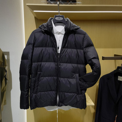 轻盈连帽高端白鹅绒羽绒服男士秋冬季新款舒适时尚保暖外套 方仕