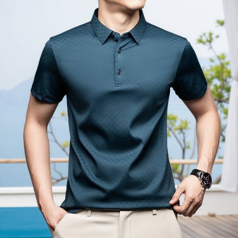 限时促销夏季新款商务翻领短袖T恤帅气男舒适纯色时尚体恤 赫祖丁,男装,T恤,淘宝优惠券,粉丝福利购,淘宝优惠卷