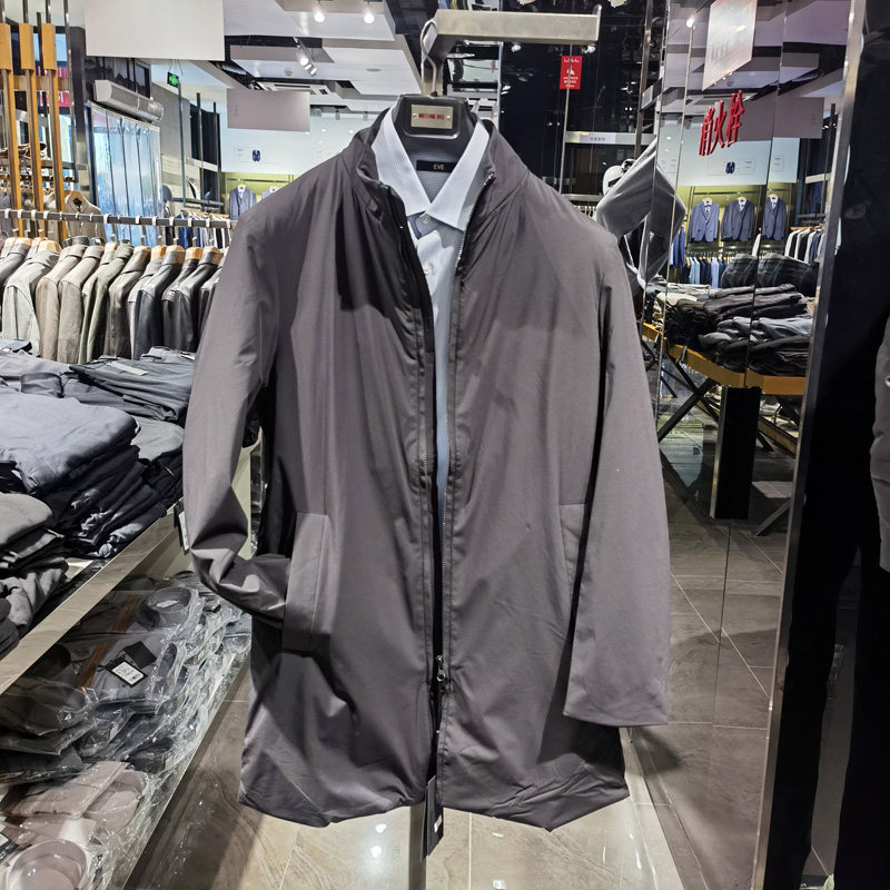 中长款高端时尚立领棉服男士秋冬新款休闲保暖舒适外套棉衣诺丁山
