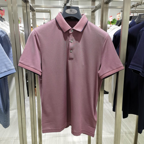 方仕纯桑蚕丝高端翻领商务短袖T恤男休闲舒适夏季新款体恤POLO衫