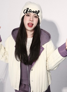 大眼LARGEEYE 云朵绵绵 轻薄显瘦竖纹棉服透气舒适拉满外套小个子