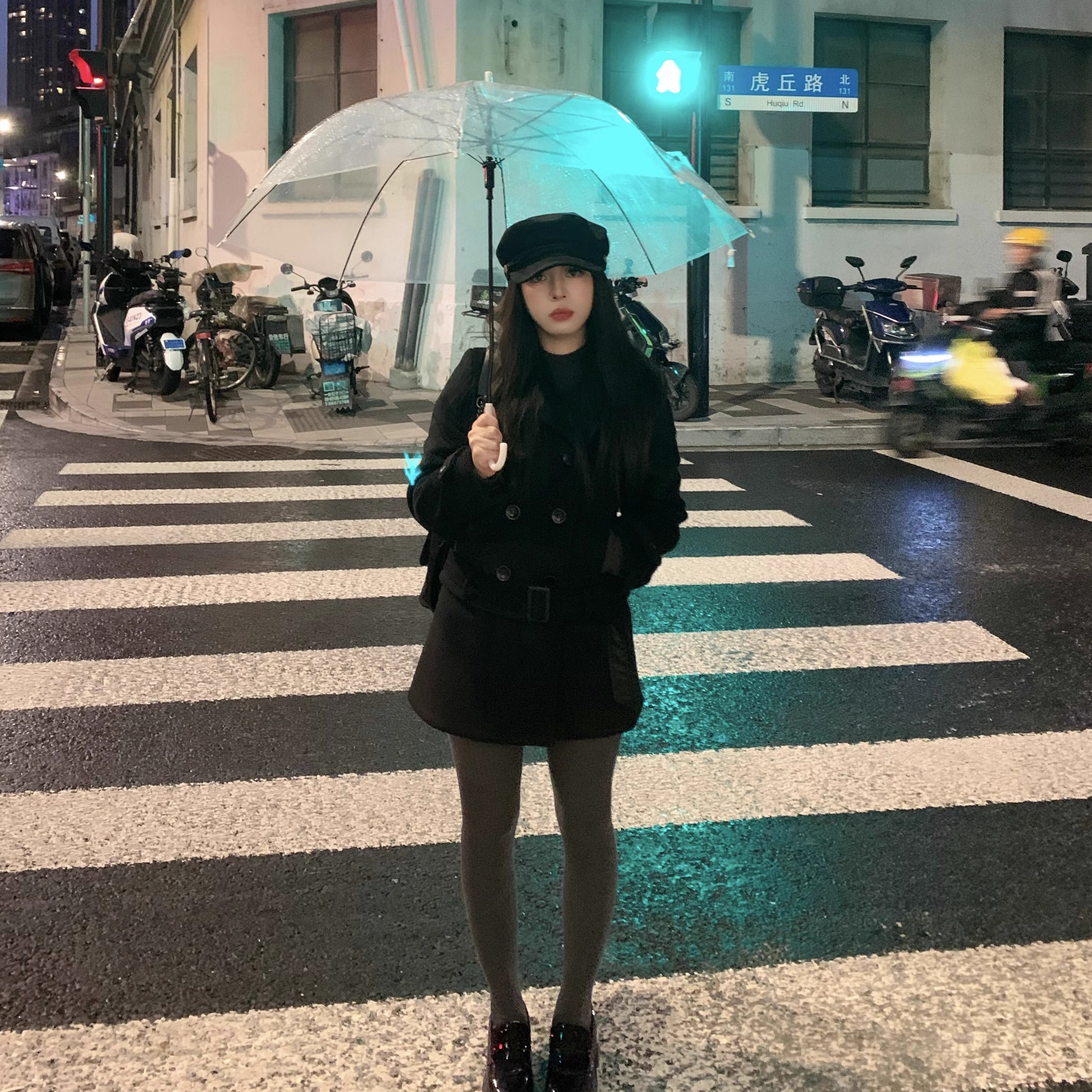 大眼LARGE EYE 小个子简约短款外套套装高级感套装气质