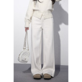 EYE 小个子专属直筒休闲裤 宽松显瘦百搭窄版 大眼LARGE 阔腿裤