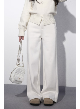 大眼LARGE EYE 小个子专属直筒休闲裤宽松显瘦百搭窄版阔腿裤