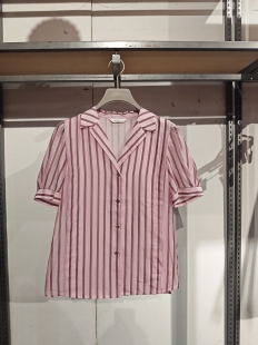 清仓福利 可换码 天丝款 衬衫 竖条纹短袖 S系列＆专柜夏款