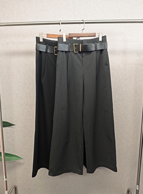 黑2XL，灰2XL 佧 爆款厚实老钱风通勤直筒裤 178