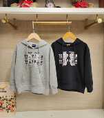 休闲连帽卫衣 棉质设计感印花款 G5FH04 清仓 英国泰迪熊＆专柜童装