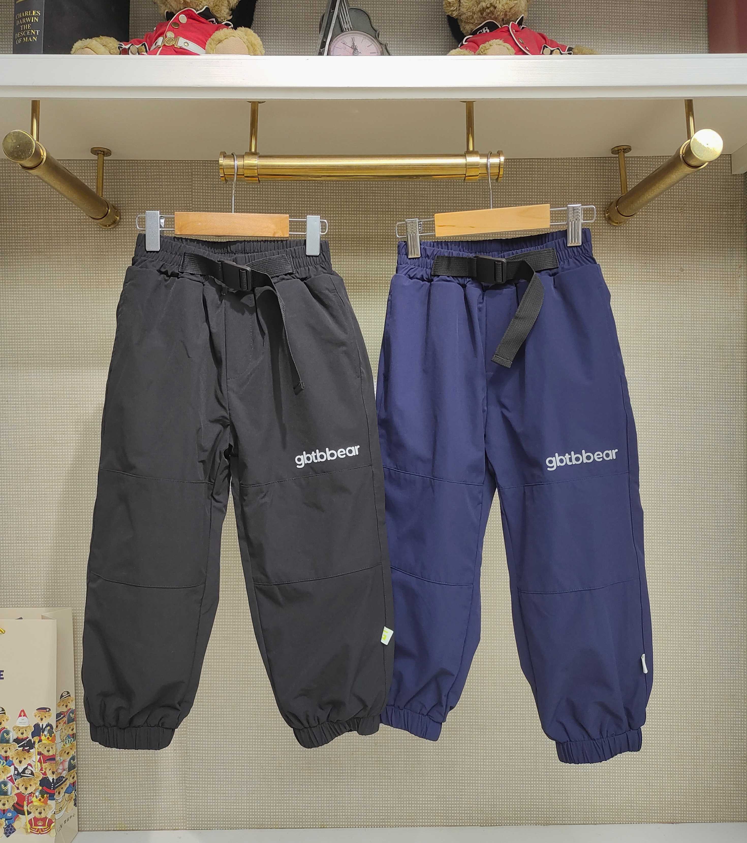 英国泰迪熊＆专柜童装 加绒加厚 百搭保暖工装裤 G5WP03