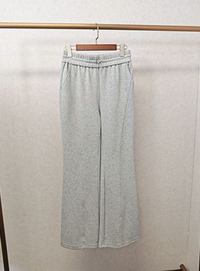 大牌h专柜&25春款福利 松紧腰休闲针织微喇长裤（仅换码）13532