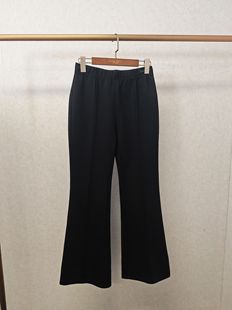 大牌h专柜&25春款福利 带中缝针织微喇长裤（仅换码）15218