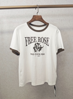 大牌h专柜&25春款福利 棉质字母刺绣短袖T恤（仅换码）13847