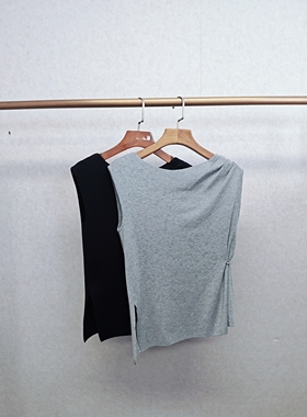 大牌k＆专柜25夏 三醋酯质感无袖针织衫 835