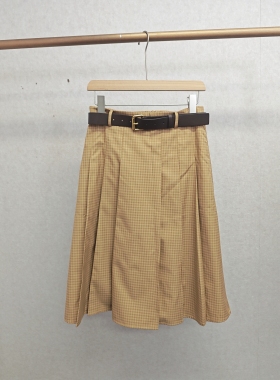 Ka系列＆专柜25秋 MIU复古格纹半裙 343