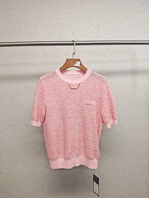 大牌h专柜&25春款福利 小香款冰丝短袖针织衫（仅换码）14578