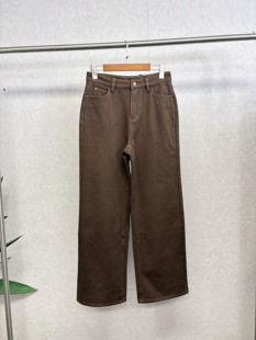 复合牛仔直筒裤 时尚 465 100%棉 大牌k＆专柜24冬款