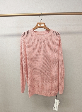 S，L码 佧 设计感镂空针织套衫 35181