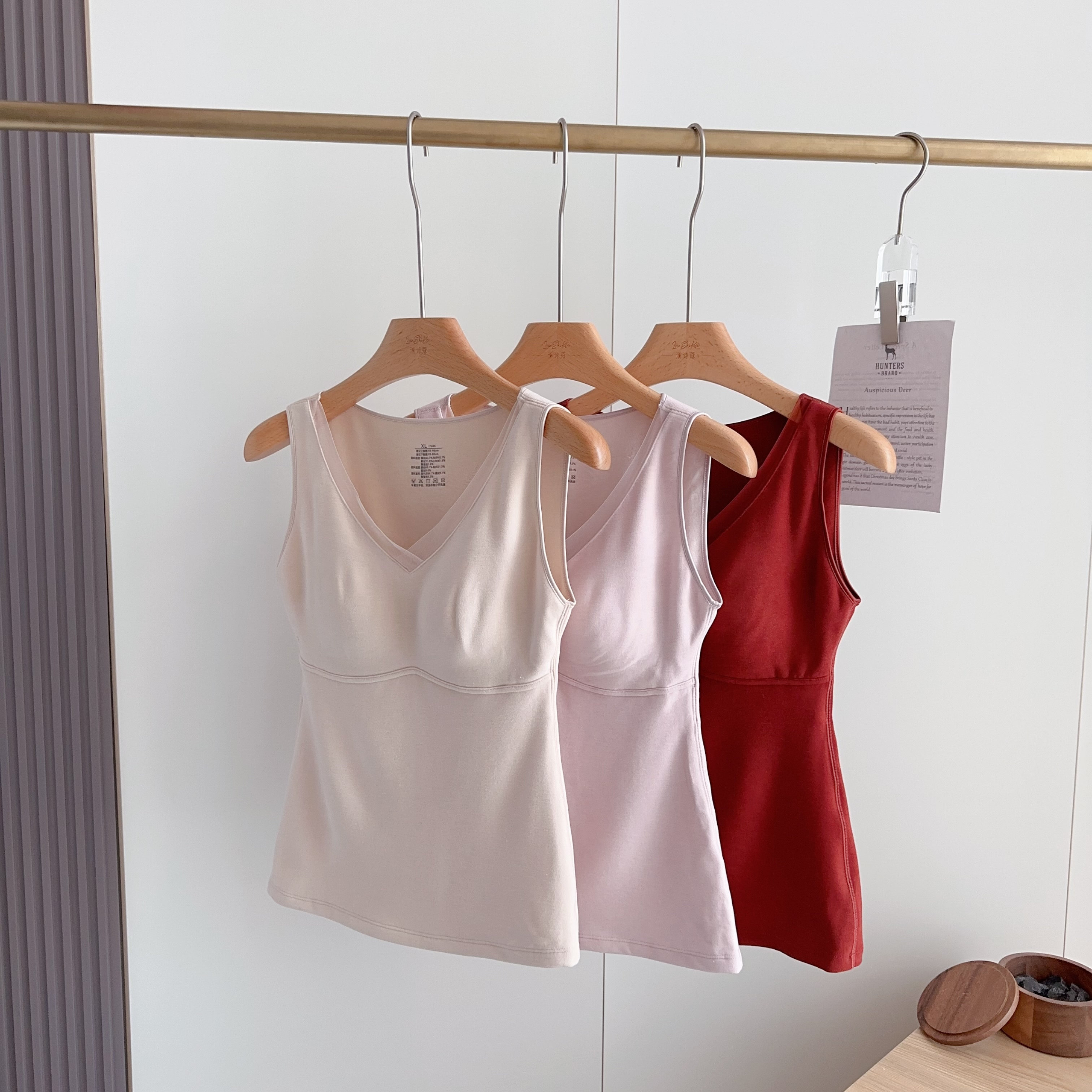 澜S蔻:19818 德绒+山羊绒+桑蚕丝 自带胸垫三合一保暖背心,女士内衣/男士内衣/家居服,保暖背心,淘宝优惠券,粉丝福利购,淘宝优惠卷