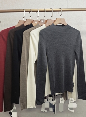 大牌k＆专柜24冬款 100%绵羊毛 无缝全成型针织衫 526