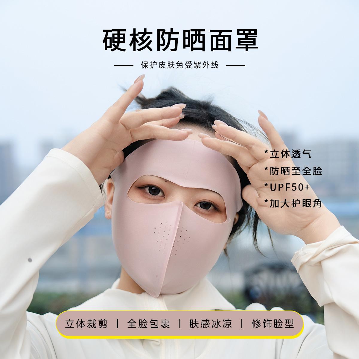 防晒面罩女夏季防紫外线冰丝面罩