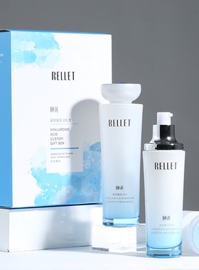 包邮颐莲玻尿酸嘭润熬夜水乳套装礼盒神经酰胺修护肤品男女夜间滋
