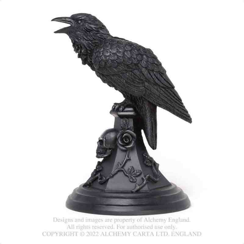 영국 A 브랜드 고딕 다크 펑크 록 연금술 고딕- V109 EDGAR ALLAN POE RAVEN 촛대