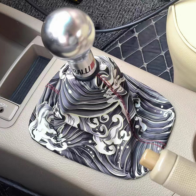 JDM和风防尘套复合布艺个性防尘罩跨境热销日系浮世绘挡把套通用