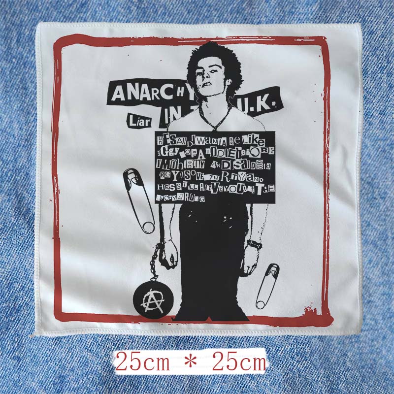 sex pistols性手枪sid vicious朋克diy印花大号布贴包包衣服配件