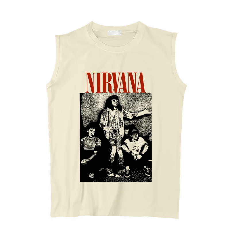 nirvana kurt cobain grunge punk rock 涅盘坎肩背心无袖T shirt