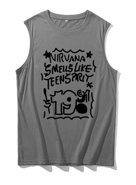 多款柯本涅盘少年心气nirvana smells like teen spirits纯棉坎肩