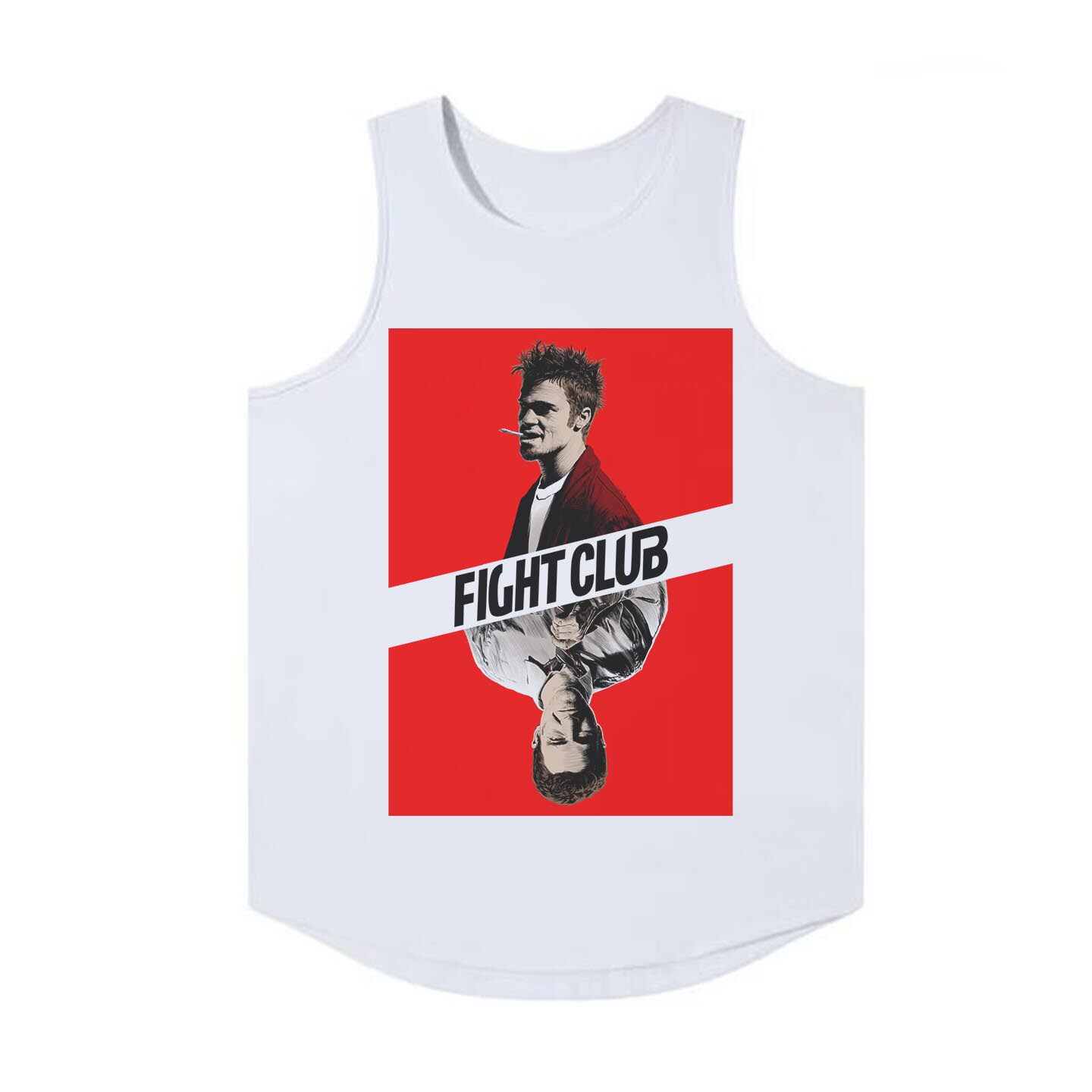 搏击会排汗快干fight club激情健身机能户外运动圆下摆背心坎肩T