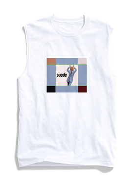 suede placebo山羊皮dogman star摇滚乐队男女纯棉无袖背心坎肩T