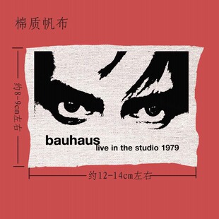 多款bauhaus哥特暗黑包豪斯布贴布标diy remake包包牛仔衣服配件