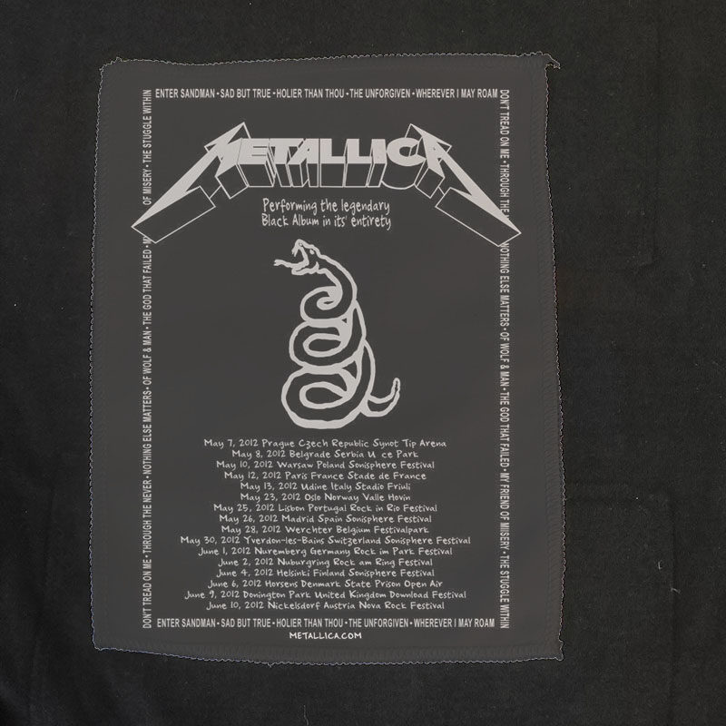 metallica kill them all重金属乐队印花布贴diy服饰包包牛仔配件